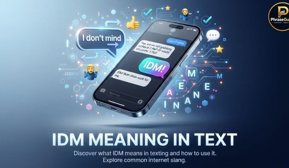 idm meaning in text
