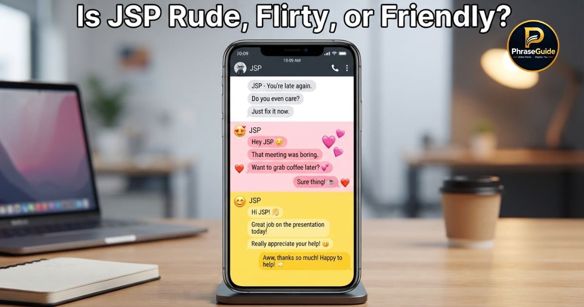 is-jsp-rude-flirty-or-friendly