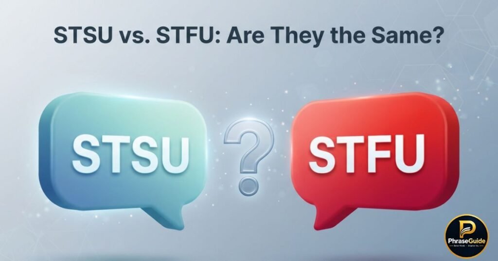 STSU vs. STFU: Are They the Same?