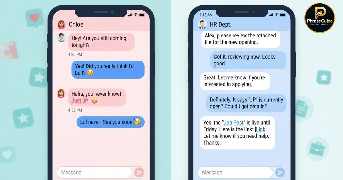 Understanding texting slang from context and tone